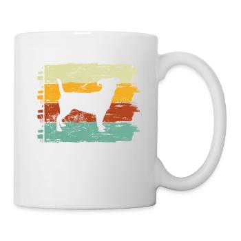Jack Russel amoureux des chiens Retro vintage Idée cadeau - Mug blanc - blanc - Droite
