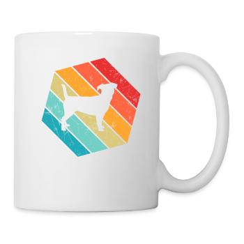 Jack Russel amoureux des chiens Retro vintage Idée cadeau - Mug blanc - blanc - Droite