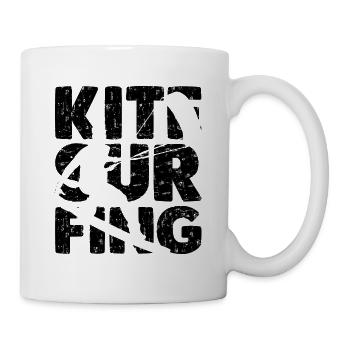 Kitesurfer Shirt Kitesurfing - Tasse - Weiß - Rechts