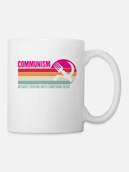 Anti Kommunismus Verhungern Witz Essen Politik - Tasse - Weiß