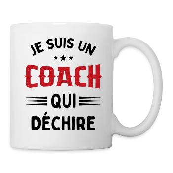 Je Suis Un Coach Qui Déchire Humour Cadeau - Mug blanc - blanc - Droite