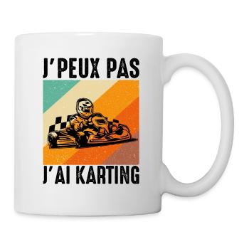 Ich kann nicht Karting haben - Tasse - Weiß - Rechts