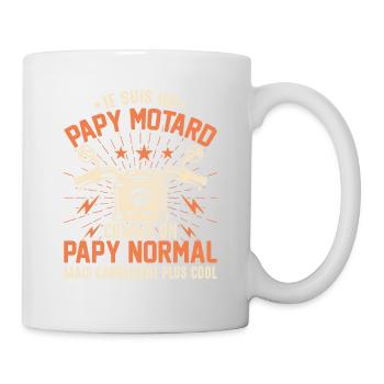 Ich bin ein sehr cooler Biker-Opa - Tasse - Weiß - Rechts
