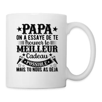 Dad we tried to find you the best gift - Mug - white - Right