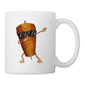 Doner kebab lover doner kebab meat skewer dabbing - Mug - white - Right