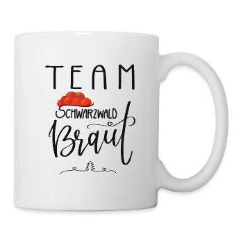 JGA Team Schwarzwald Braut-Junggesellinnenabschied - Tasse - Weiß - Rechts