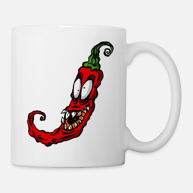 Légume piment rouge - Mug blanc - blanc