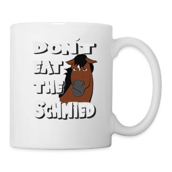 don't eat the blacksmith funny grim horse - Mug - white - Right