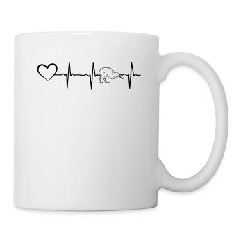 Kiwi Bird Heartbeat Kiwi Bird New Zealand Kiwi Bird - Mug - white - Right