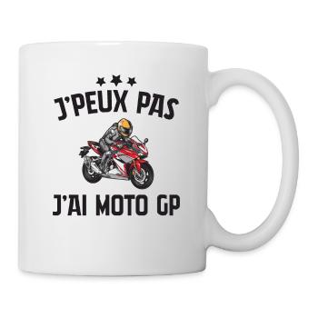Je Peux Pas J'ai Moto Gp - Mug blanc - blanc - Droite