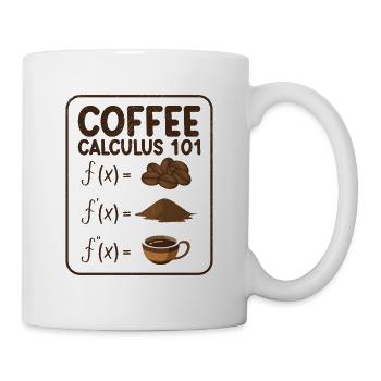 Math Calculus Coffee Mathematics Coffee Enthusiast - Mug - white - Right
