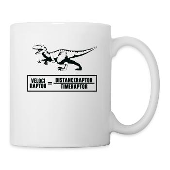 Math Velociraptor Equation Dino Fan Formula - Mug - white - Right