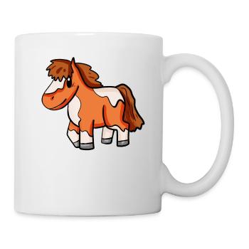 Cheval poney Shetland - Mug blanc - blanc - Droite
