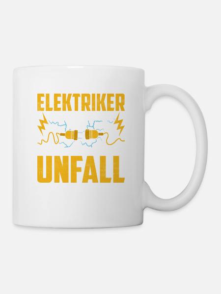 Elektriker sein nett zu mir Elektro - Tasse - Weiß