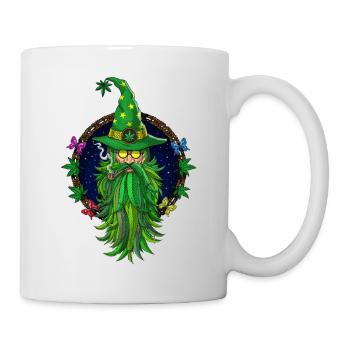 Weed Wizard Kiffer - Tasse - Weiß - Rechts