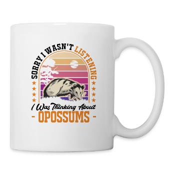 Opossum Geschenk Possum Beutelratte - Tasse - Weiß - Rechts