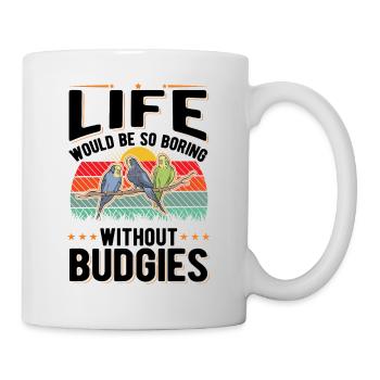 Budgerigar Cadeau Welli Perruche - Mug blanc - blanc - Droite