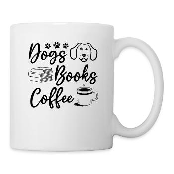 Chiens Livres café rat de bibliothèque amoureux des chiens - Mug blanc - blanc - Droite
