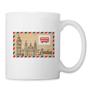London - Tasse - Weiß - Rechts