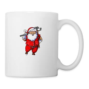 Santa Golf Club Ball Sport Noël Golfeur Golfeur Golf - Mug blanc - blanc - Droite