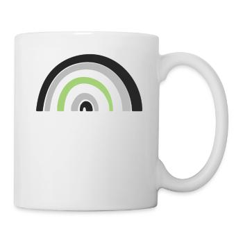 Flag - LGBTQIA Rainbow Agender - Mug - white - Right