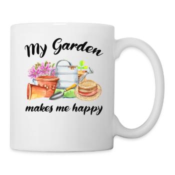Garten Spruch Gärtner Hobbygärtner Geschenkidee - Tasse - Weiß - Rechts