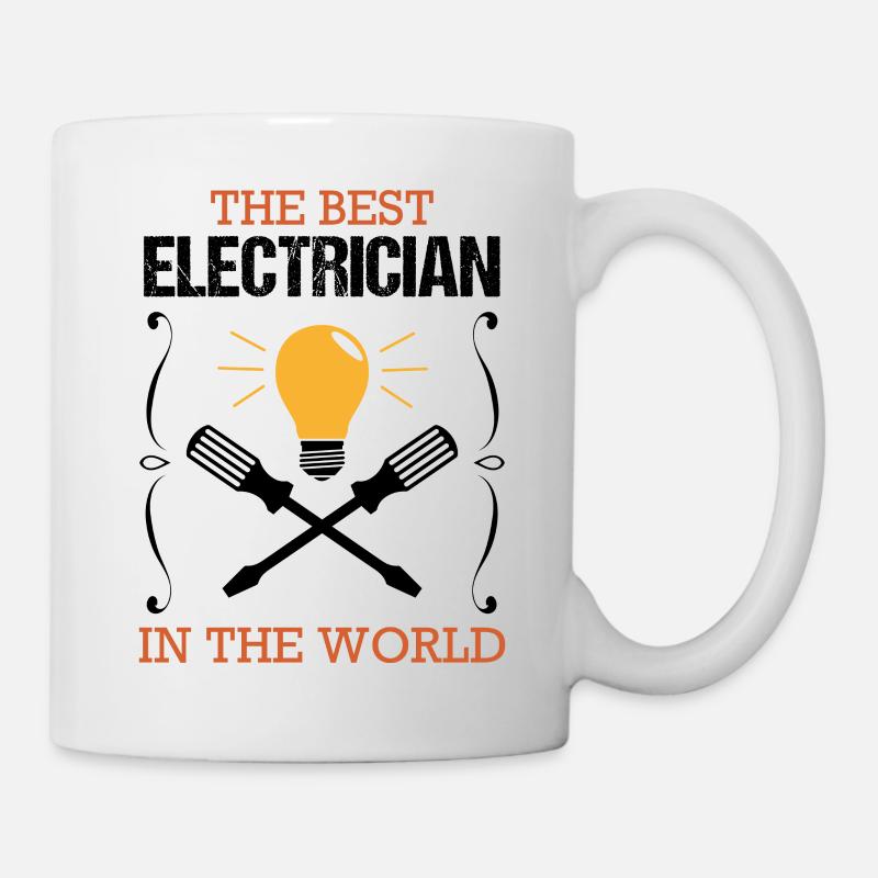 Profession d’électricien Formation Technicien en électronique Cadeau - Mug blanc - blanc