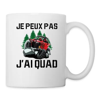 Je Peux Pas J'ai Quad - Mug blanc - blanc - Droite