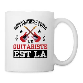 Détendez-vous Le Guitariste Est Là - Mug blanc - blanc - Droite