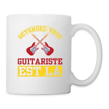 Détendez-vous Le Guitariste Est Là - Mug blanc - blanc - Droite