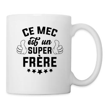 Ce mec est un super frère - Mug blanc - blanc - Droite