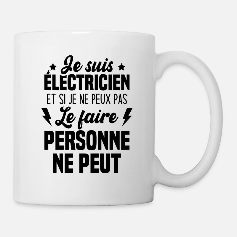 Je suis électricien - Mug blanc - blanc