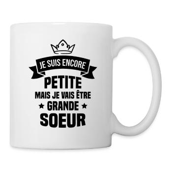 Je vais être une grande soeur - Mug blanc - blanc - Droite