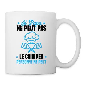 Si papa ne peut pas le cuisiner personne ne peut - Mug blanc - blanc - Droite