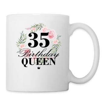 35th birthday Birthday Queen 35 years - Mug - white - Right