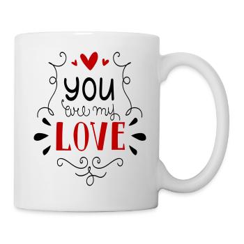 You wil my Love Liebe Baby Kinder - Tasse - Weiß - Rechts