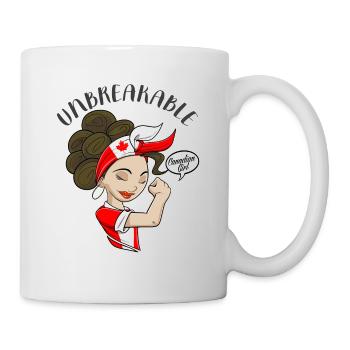 Canadian Girl Unbreakable I Canadian Heritage I - Mug - white - Right