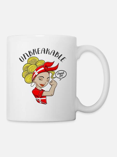 Danish Girl Unbreakable I Danish Heritage I - Tasse - Weiß