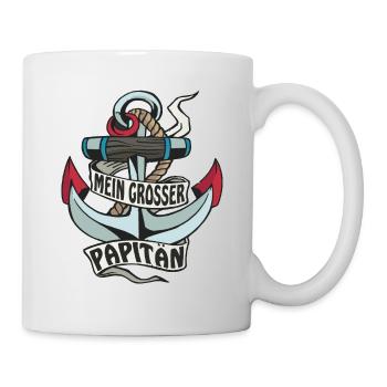 ANKER MEIN GROSSER PAPITÄN - Tasse - Weiß - Rechts