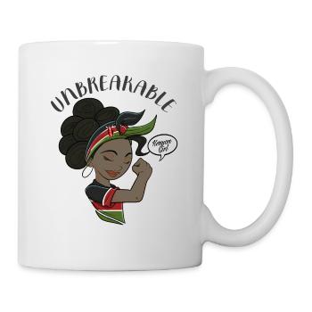 Kenyan Girl Unbreakable I Kenyan Heritage I Kenya - Mug blanc - blanc - Droite