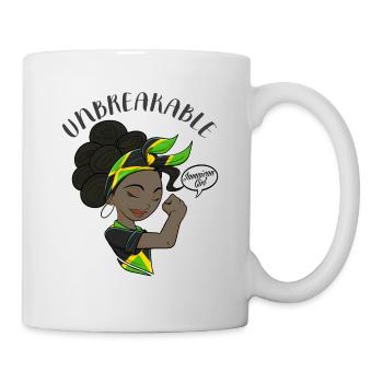 Jamaican Girl Unbreakable I Jamaican Heritage I - Mug - white - Right