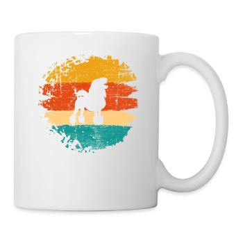 Poodle dog lover Retro vintage Gift idea - Tasse - Weiß - Rechts