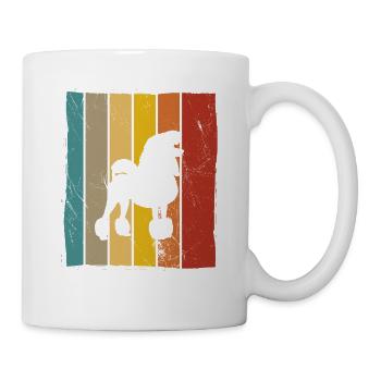 Poodle dog lover Retro vintage Gift idea - Tasse - Weiß - Rechts