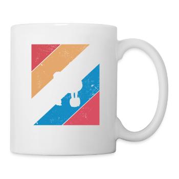 Poodle dog lover Retro vintage Gift idea - Tasse - Weiß - Rechts