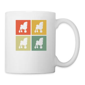 Poodle dog lover Retro vintage Gift idea - Tasse - Weiß - Rechts