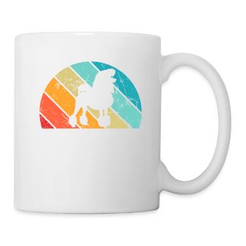 Poodle dog lover Retro vintage Gift idea - Tasse - Weiß - Rechts