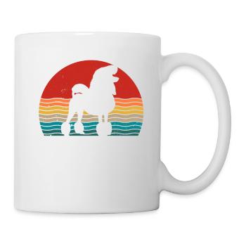 Poodle dog lover Retro vintage Gift idea - Tasse - Weiß - Rechts