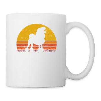 Poodle dog lover Retro vintage Gift idea - Tasse - Weiß - Rechts
