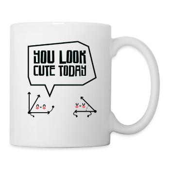 Mathématiques Angle aigu Professeur de mathématiques - Mug blanc - blanc - Droite