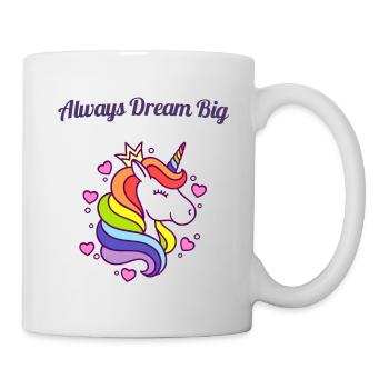 Toujours rêver grand design de chemise - Mug blanc - blanc - Droite